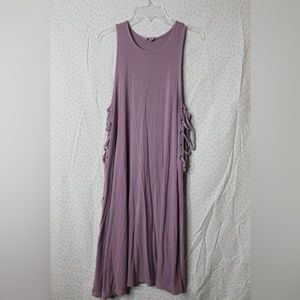 American Eagle Purple/Pink Sleeveless Midi Dress
